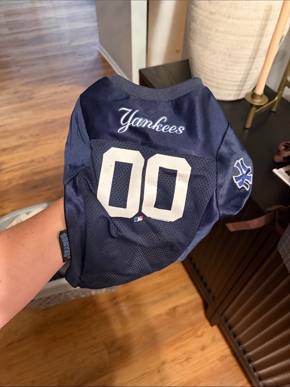 Yankees Navy dog Mesh Jersey Top